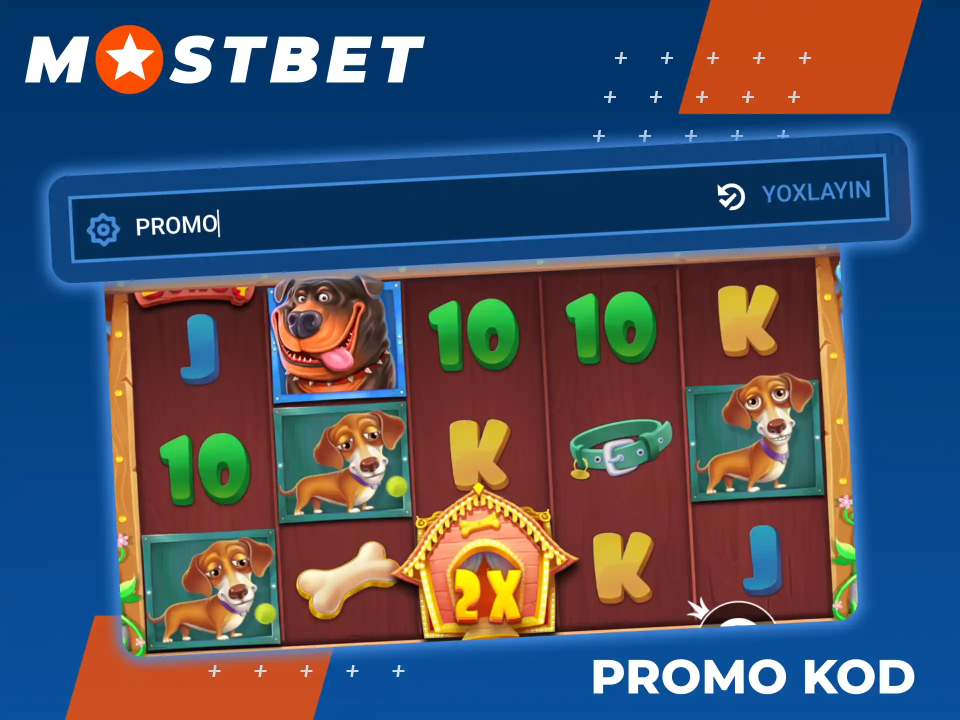 Mostbet The Dog House-da qeydiyyat zamanı promo kodunu daxil edin.