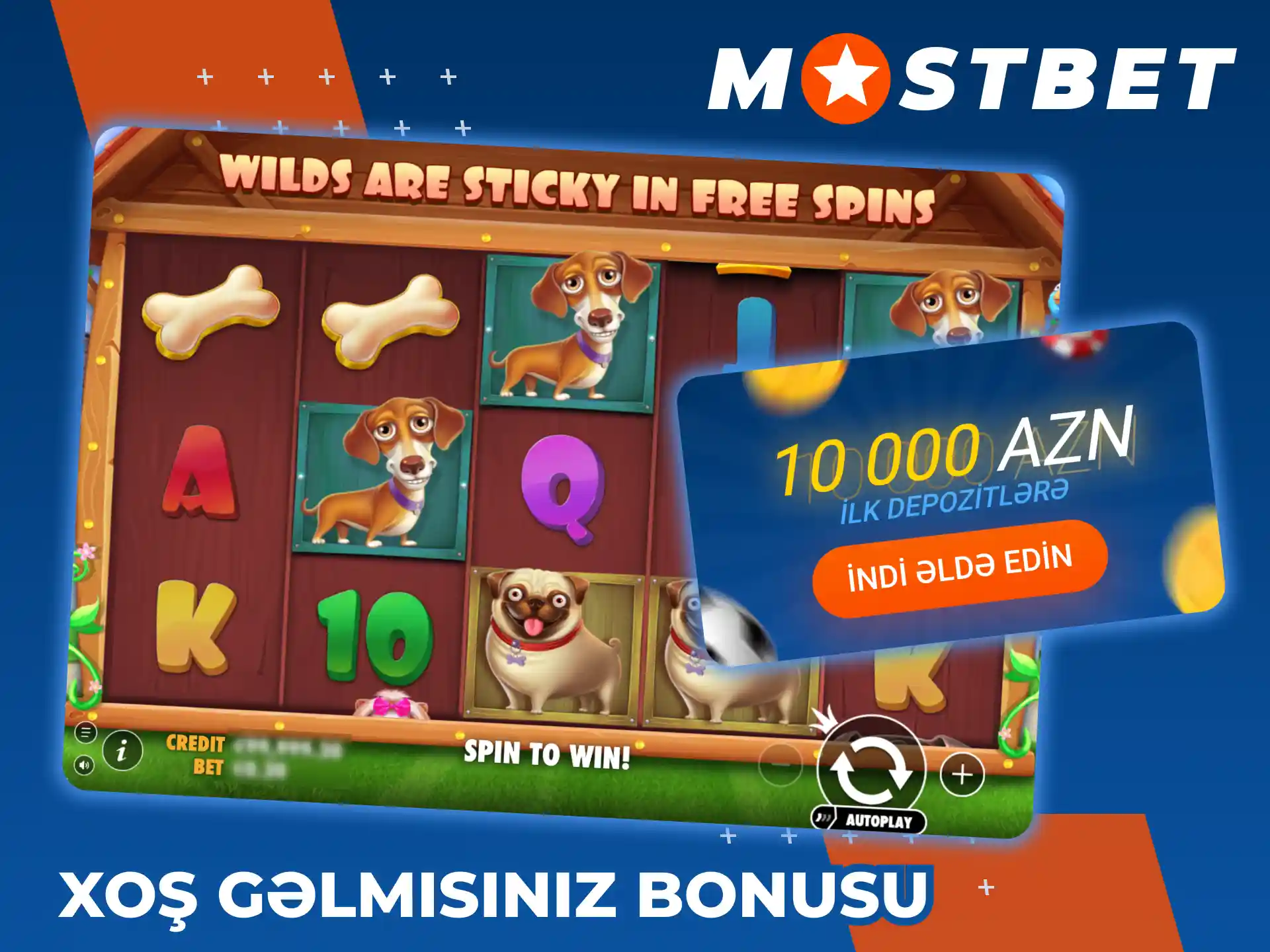 The Dog House oyununda Mostbet xoş gəldin bonusundan istifadə edin.